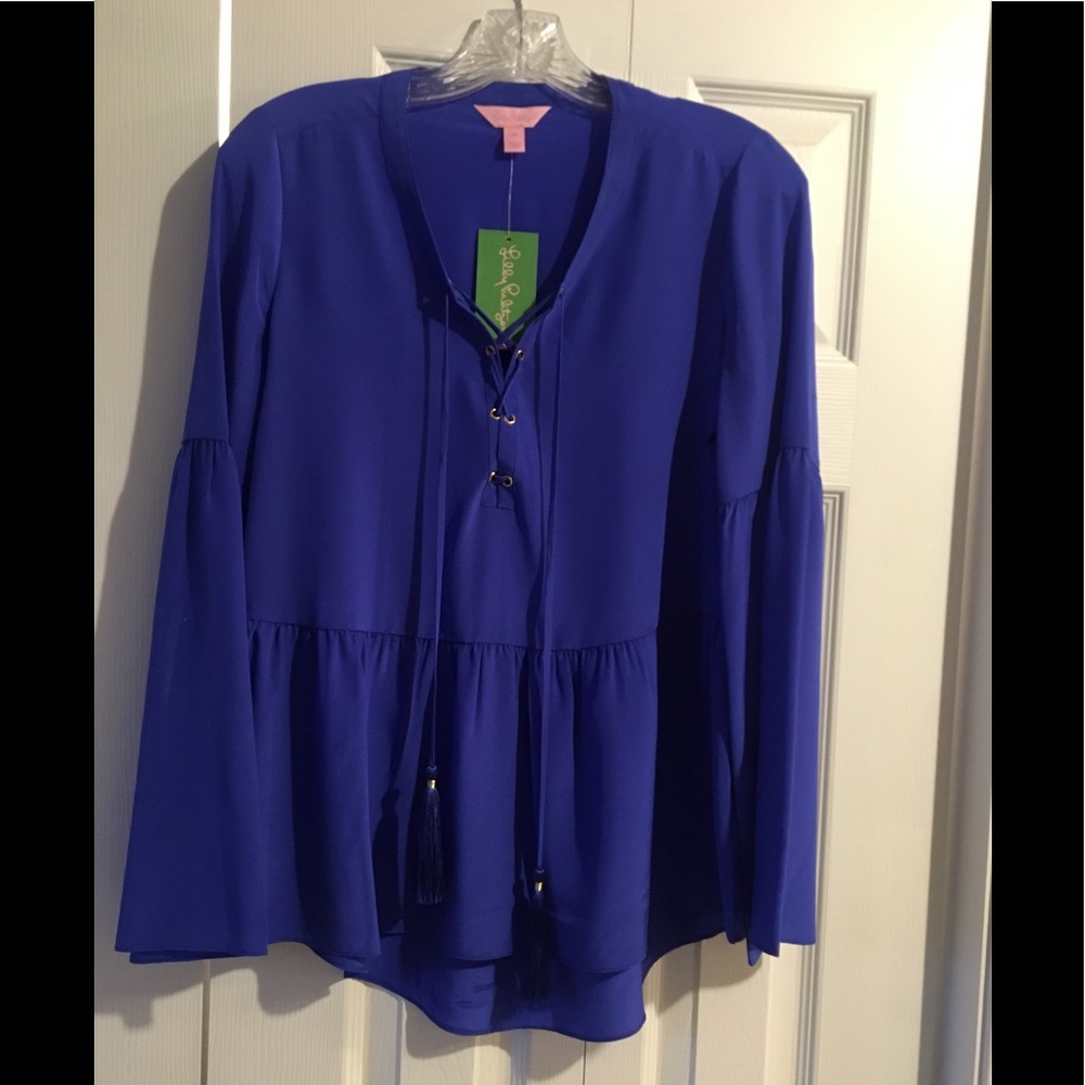 NWT Lilly Pulitzer Milan Silk Blouse